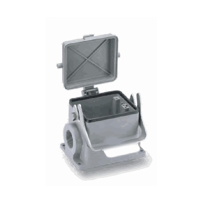 Embase en saillie 32B, Aluminium moulé sous pression, acier inoxydable, IP65, Sortie horizontale, PG36